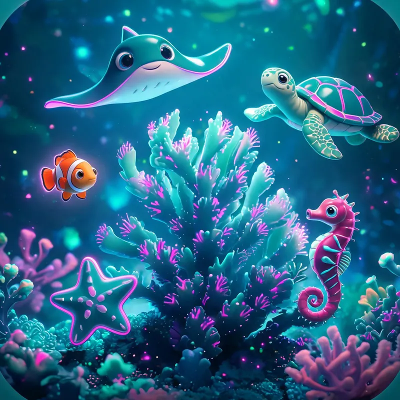 Neon Reef slot online game cover art